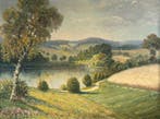Hans Beyer (1878-1963) - Summer lake landscape