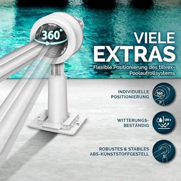 Tillvex® Zwembadhaspel - Zwembadopwinder - 1,05m-6,15m, Tuin en Terras, Verzenden, Zo goed als nieuw
