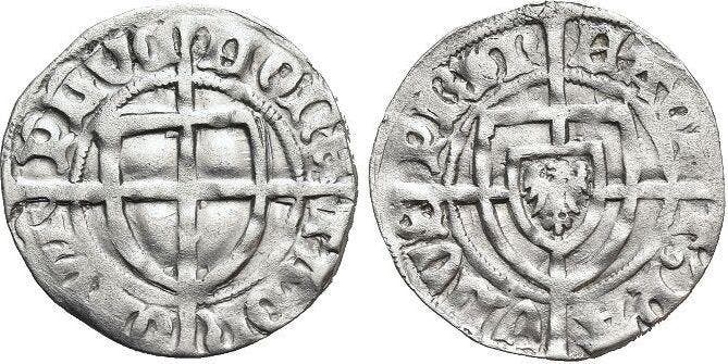 Schilling duitser Orden Paul von Rußdorf 1422-1441, Postzegels en Munten, Munten | Europa | Niet-Euromunten, Verzenden