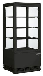 SARO Mini-koelvitrine - SC 80 zwart, Verzenden, Nieuw in verpakking, Koelen en Vriezen