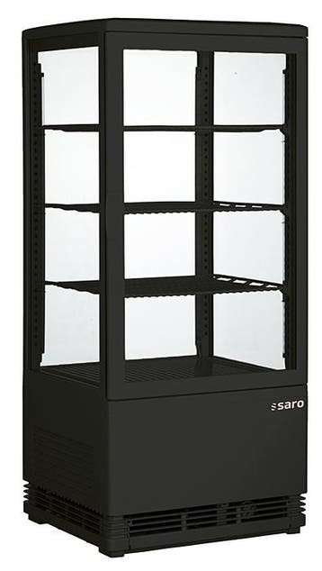 SARO Mini-koelvitrine - SC 80 zwart, Verzenden, Nieuw in verpakking, Koelen en Vriezen
