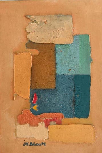 Jean-Marie Bloom (1947) - Abstraction géométrique texturée, Antiek en Kunst