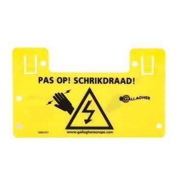 Gallagher waarschuwingsbordje, Tuin en Terras, Gaas en Draad, Ophalen of Verzenden, Nieuw