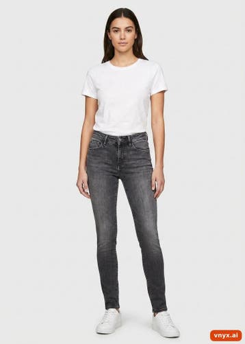 Tommy Hilfiger Jeans Dames maat WW25 / L30 Grijs Vintage, Ophalen of Verzenden, Nieuw