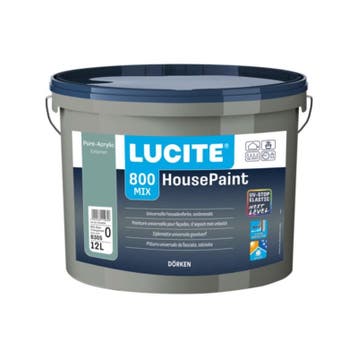 Lucite Housepaint RAL 9010 - 5 Liter, Verzenden, Nieuw