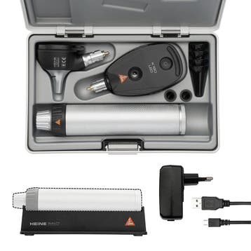 HEINE K180 set 3,5 Volt, K180 LED F.O. Otoscoop, K180 LED, Diversen, Verpleegmiddelen, Verzenden, Nieuw