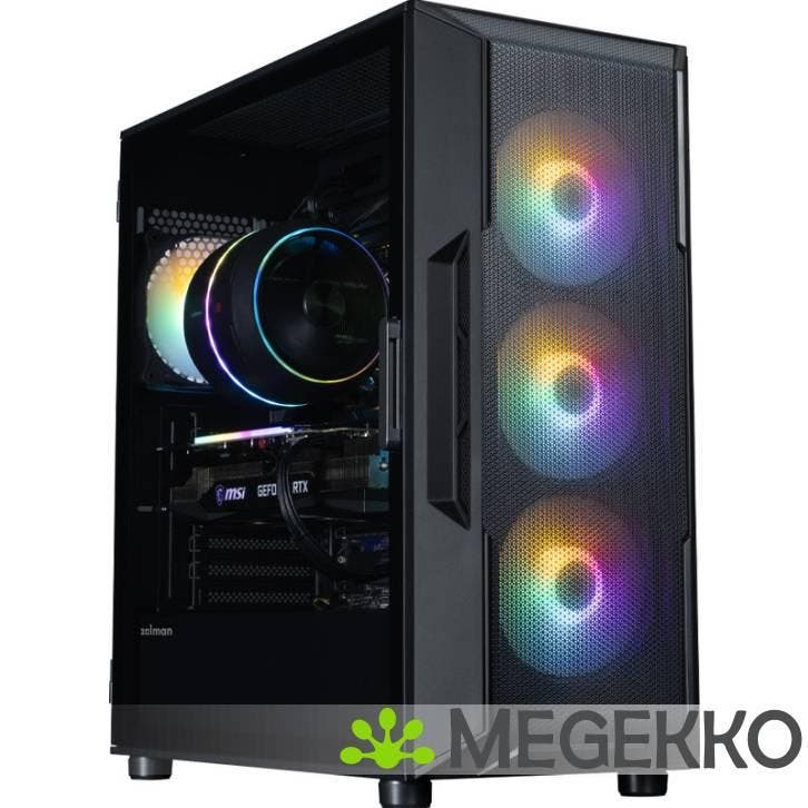 Zalman I3 NEO V2 BLACK computerbehuizing Midi Tower Zwart, Computers en Software, Computerbehuizingen, Nieuw, Verzenden