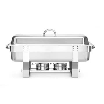 Hendi Chafing Dish Set + 2x GN 1/2 & 3x GN 1/3, Verzenden, Nieuw
