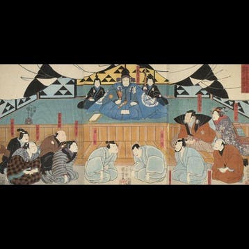 Utagawa Kuniyoshi /  (1797–1861) Hj-ke no Shin Aoto, Antiek en Kunst