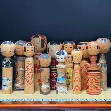 Verzamelset van 12 vintage Japanse traditionele en creatieve