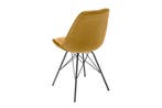 Design stoel SCANDINAVIA MEESTERSTUK mosterdgeel fluweel, Ophalen of Verzenden, Nieuw