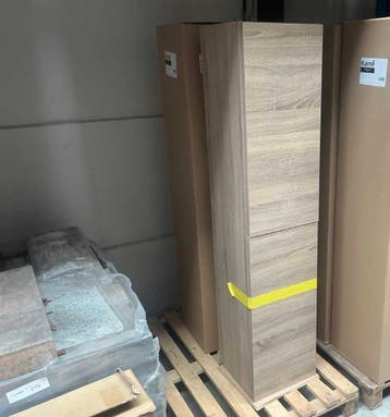Online veiling: Kame, kolomkast 160/35, grey oak, Nieuw