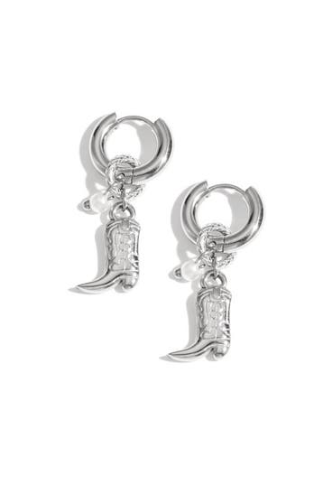 Goudlief Hee haw cowboyboots oorbellen (Dames sieraden), Verzenden, Nieuw, Zilver, Overige materialen