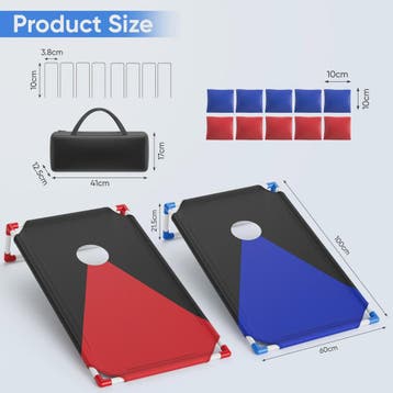 Draagbare Cornhole Toss Set - Outdoor Spel met 8 Bean Bags &, Verzenden, Nieuw