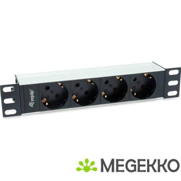 Equip 333311 energiedistributie 1U Zwart, Zilver 4, Verzenden, Nieuw