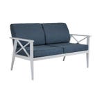 *WOONWINKEL* Brafab Sottenville Tuin Loungebank Blauw Wit, Verzenden, Nieuw