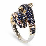 Zonder minimumprijs - Ring Zilver - Panthere Ring, Sieraden, Tassen en Uiterlijk, Ringen, Nieuw