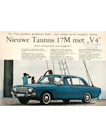 1964 FORD TAUNUS 17M BROCHURE NEDERLANDS, Nieuw, Ford, Author