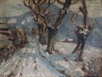 Giuseppe Bogliani (1871-1954) - Paesaggio invernale