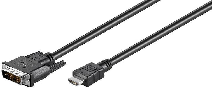 DVID/HDMI™kabel, vernikkeld-1 m, Audio, Tv en Foto, Audiokabels en Televisiekabels, Nieuw, Ophalen of Verzenden