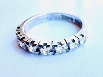 Ring - 18 karaat Witgoud - 0.27ct. tw. Diamant (Natuurlijk), Nieuw