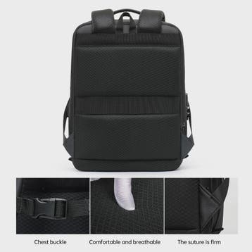 Waterdichte Heren Rugzak met Anti-diefstal Slot & USB Poort, Verzenden, Nieuw