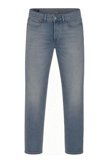 Denham Broek in maat W34 L32 Blauw, Verzenden, Zo goed als nieuw, Blauw, Denham
