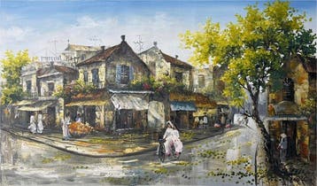 Le Van Ha (1972) - Rue dun Temps Passé 70 120 cm - No
