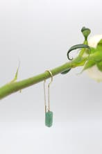 Aventurijn oorbel - Ear Threader, Ophalen of Verzenden