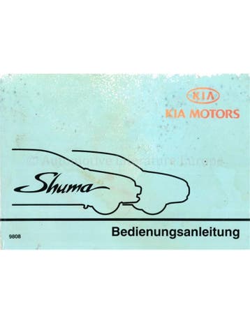1998 KIA SHUMA INSTRUCTIEBOEKJE DUITS, Auto diversen, Handleidingen en Instructieboekjes