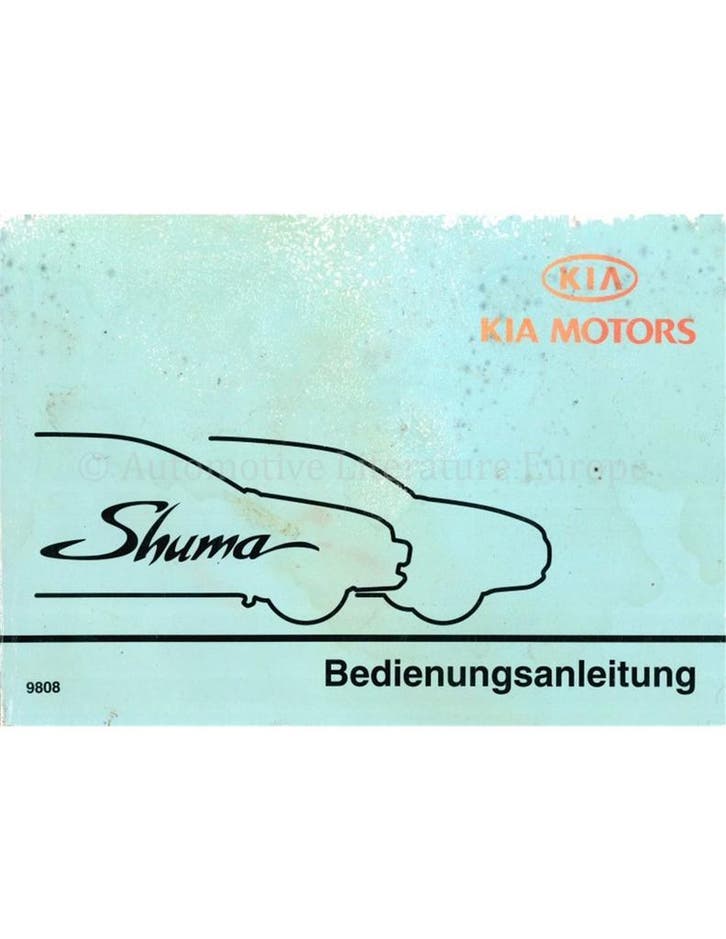 1998 KIA SHUMA INSTRUCTIEBOEKJE DUITS, Auto diversen, Handleidingen en Instructieboekjes