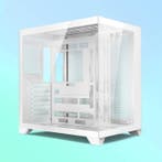 ATX Gaming PC Behuizing Dubbel Glas 360mm Waterkoeling, Verzenden, Nieuw
