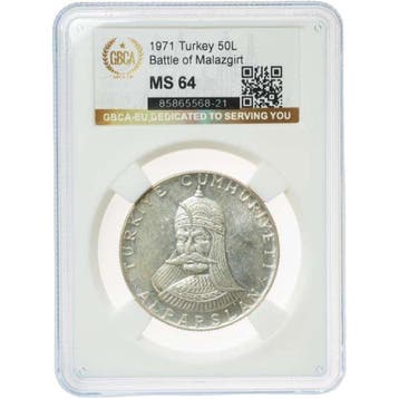 Kalkoen. 50 Lira 1971. 900th Anniversary of the Battle of