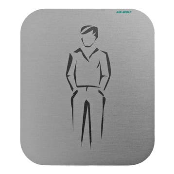 GGM Gastro | AIR-WOLF | Deurbord Heren - zelfklevend - RVS, Verzenden, Nieuw, Bord(en)