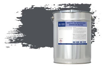 Wixx PU 250 Betonverf Buiten en Binnen RAL 7015 | Leigrijs, Verzenden, Nieuw, Verf, 15 tot 20 liter