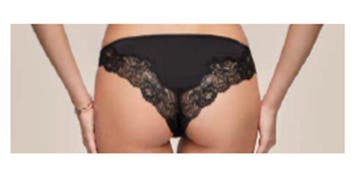 Magic Dream Italiaanse slip met kant en elastaan ZWART,