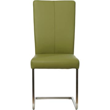 Leren eetkamerstoel Dare - Toledo Apple Green (groen) -, Overige kleuren, Nieuw, Ophalen of Verzenden, Industrieel, Modern