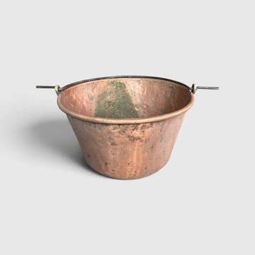 Decoratief ornament - Italië - koperen pannetje/ketel