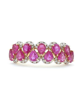 Zonder minimumprijs - Statement ring - 14 karaat Geel goud -