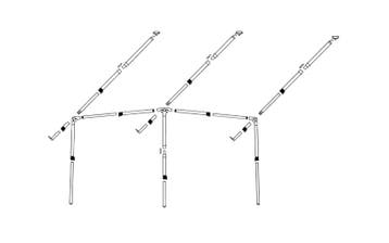 Dorema Frame FTP Fiber diepte 240/270/300, Nieuw