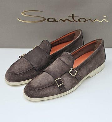 SANTONI- Doppia Fibbia-NO RESERVE - Mocassins - Maat: EU 44,, Kleding | Heren, Schoenen, Nieuw