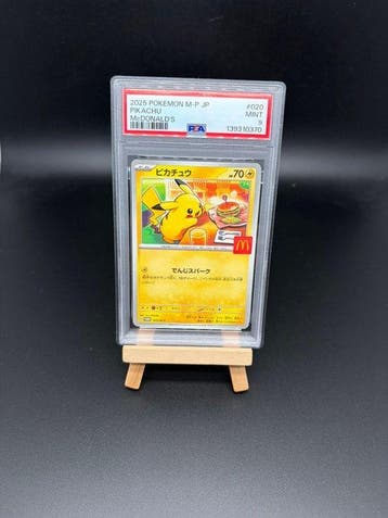 Pokémon - 1 Graded card - Pikachu 020 M P PSA 9 - McDonalds, Nieuw