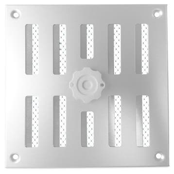 Aluminium afsluitbaar schuifrooster opbouw 155 x 155mm - ALU, Verzenden, Nieuw