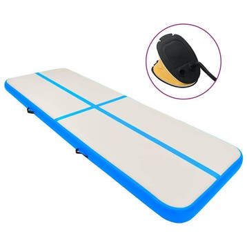 vidaXL Gymnastiekmat met pomp opblaasbaar 800x100x15 cm PVC, Verzenden, Nieuw