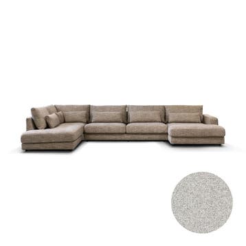 *WOONWINKEL* PEPP Interiors Como U Bank Met Ottoman Links Gr, Verzenden, Nieuw
