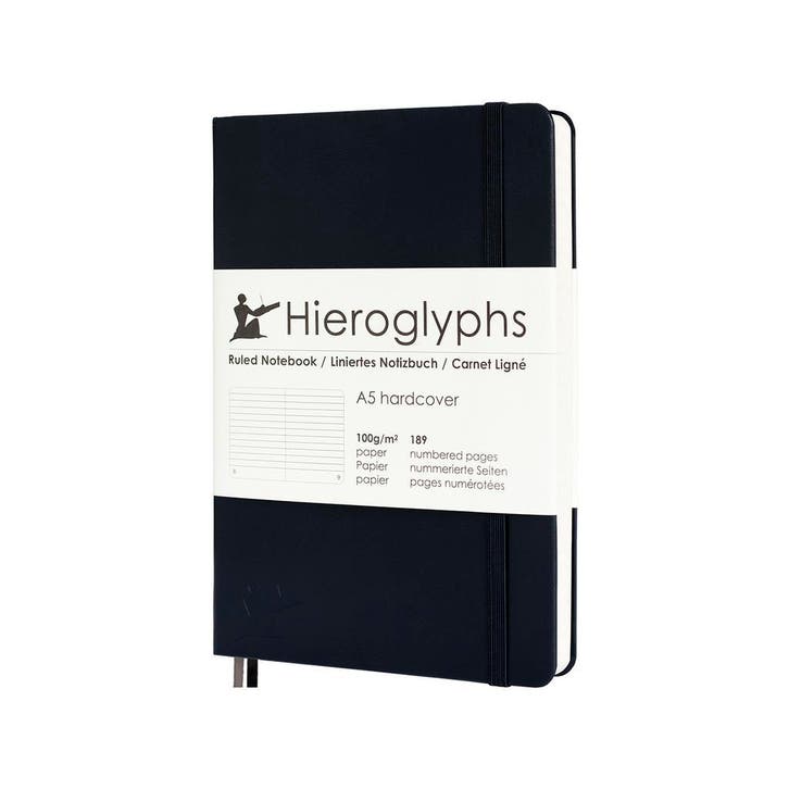 Hieroglyphs Notitieboek A5 Gelinieerd - Diverse Kleuren, Diversen, Notitieboeken, Nieuw, A5, Verzenden