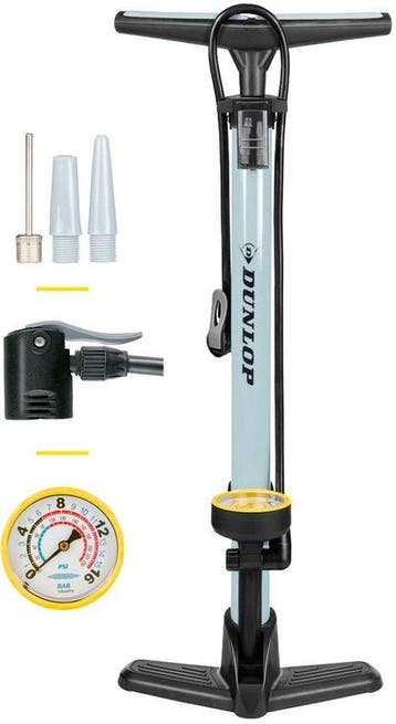 Dunlop fietspomp met drukmeter, Verzenden, Nieuw