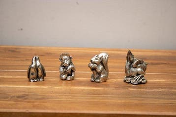 Beeldje - collezione animaletti (4) - .800 zilver, .925