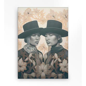 *WOONWINKEL* Urban Cotton Lady Garden Wandkleed In Frame S 8, Verzenden, Nieuw