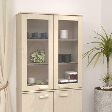 vidaXL Opzetkast HAMAR 85x35x100 cm massief grenenhout, Minder dan 50 cm, Verzenden, 100 tot 150 cm, Nieuw